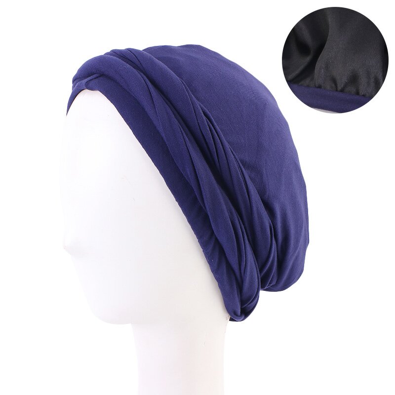 Turbans Factory - Custom Logo Long Braids Elastic Double Layer Headwraps