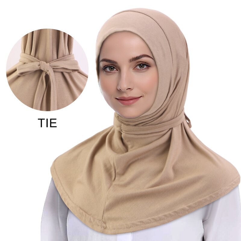 Hijab Manufacturer - High Quality Polyester Large Size Long Islamic with Tie