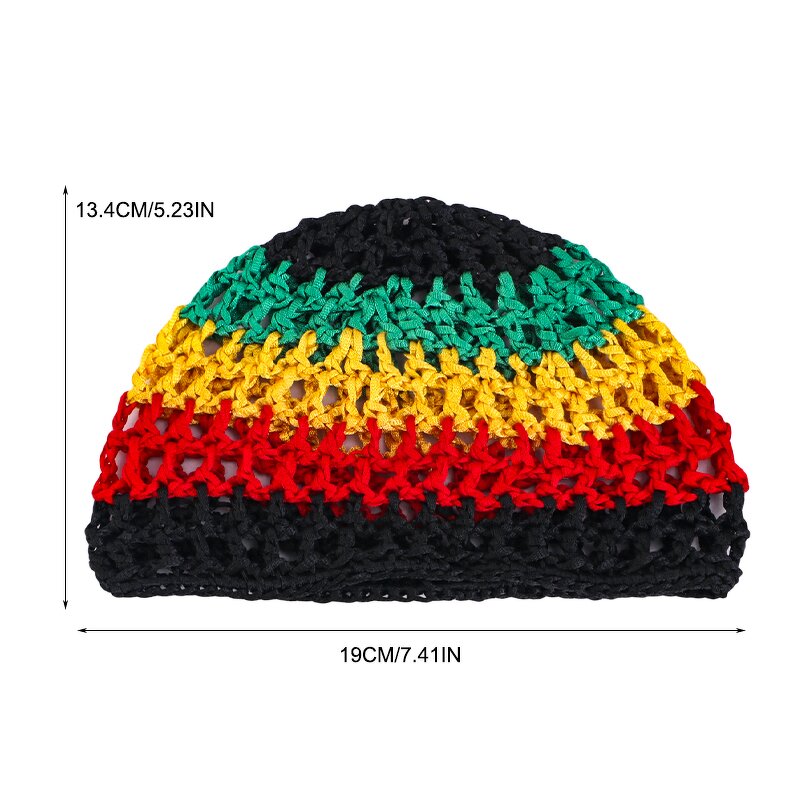 Hair Net Manufacturer - Jamaican Reggae Rasta Crochet Mesh Cap Knit Snood