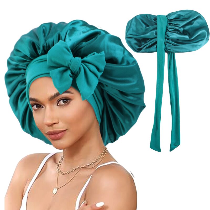 Sleep Bonnet Manufacturer - Custom Double Layer Beauty Hair Care Satin Silk