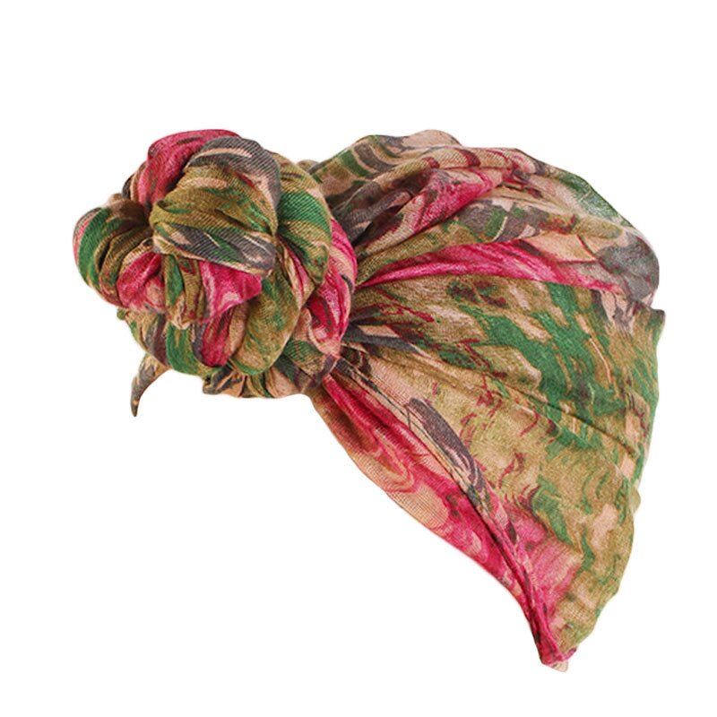Hijab Headscarf Factory - New Fashion Voile Women Knotted Head Turban