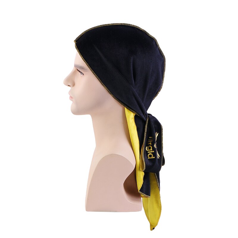 Durag Manufacturer - Customized Logo Printed Double Deck Velvet with Lining