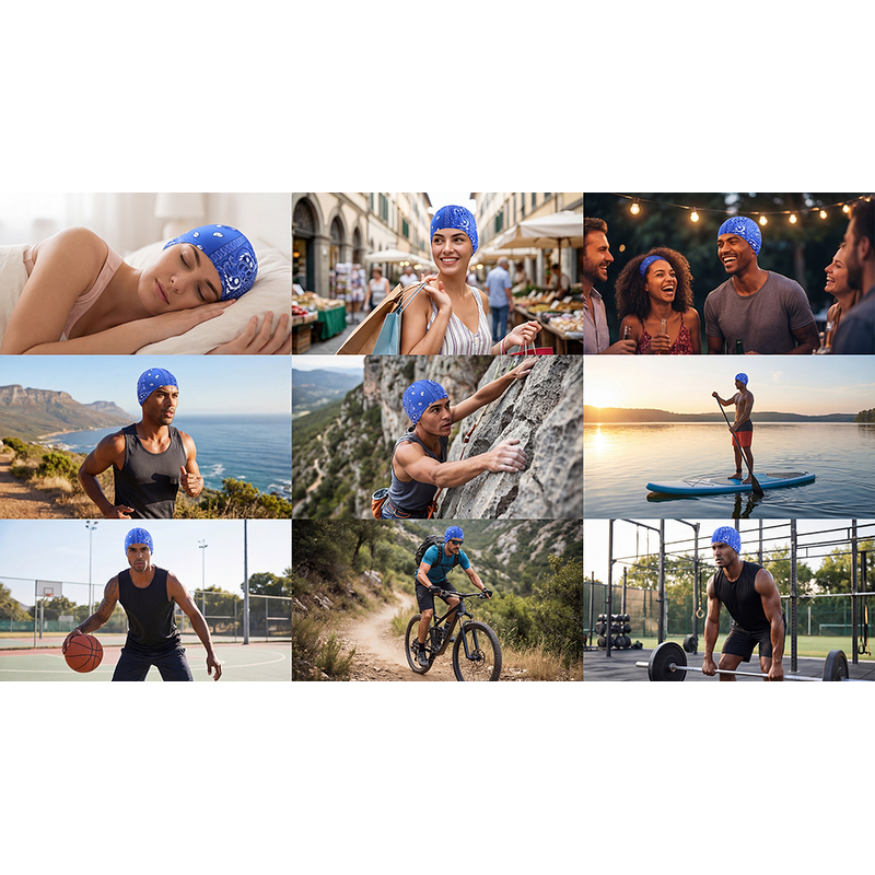 Wave Cap Supplier - New Arrive Unisex Silk Polyester for Sports Outdoor