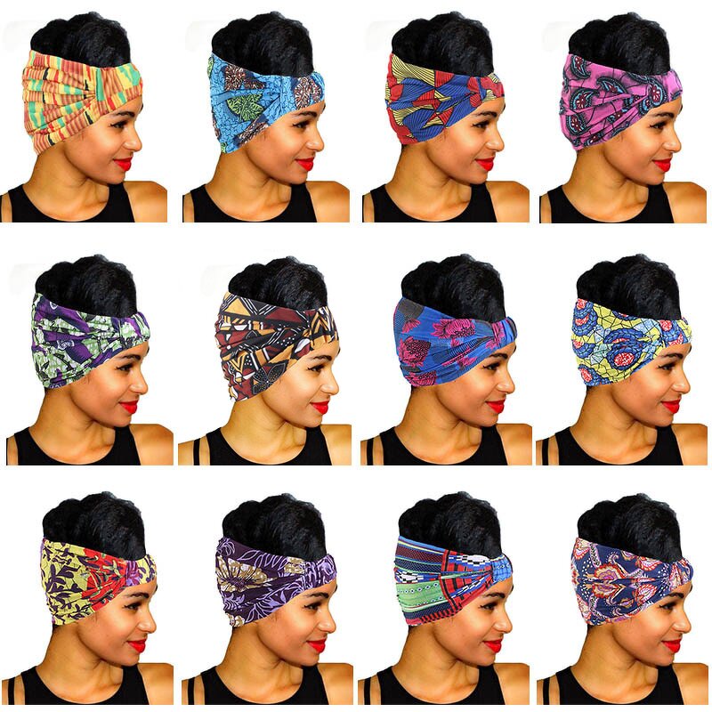 Headbands Manufacturer - African Style Print Knot Turban Bandage Bandanas
