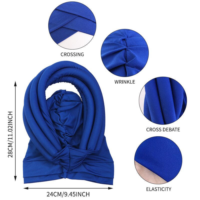 Turban Cap Supplier - News Ladies Big Braid Fashion Solid Nigeria Female