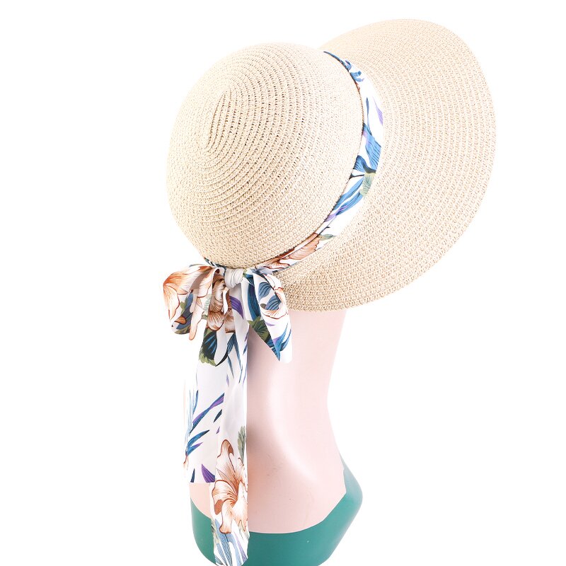 Visor Cap Supplier - Women Big Brim Sun Hat UV Protection Outdoor Summer