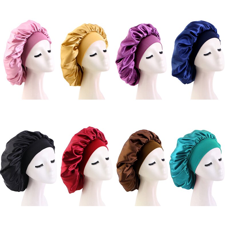 Satin Bonnets Factory - Low MOQ Customized Logo Double Layer Night Sleep