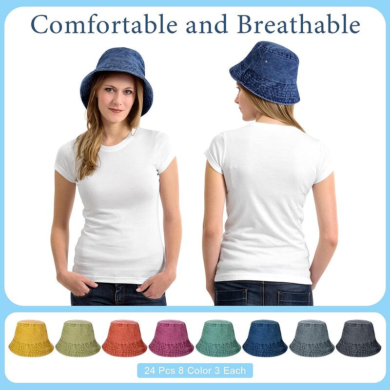 Bucket Caps Factory - New Arrival Candy Color Comfortable Cotton Unisex Style