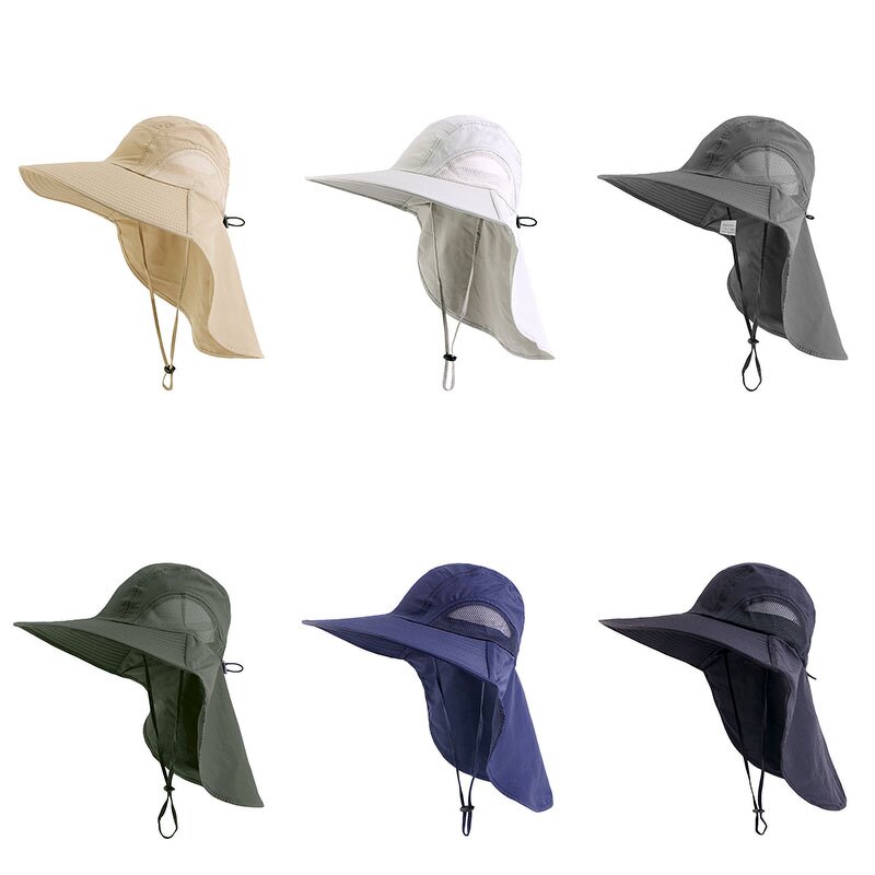 Fisherman Caps Supplier - Unisex Custom Logo Wide Brim String Waterproof