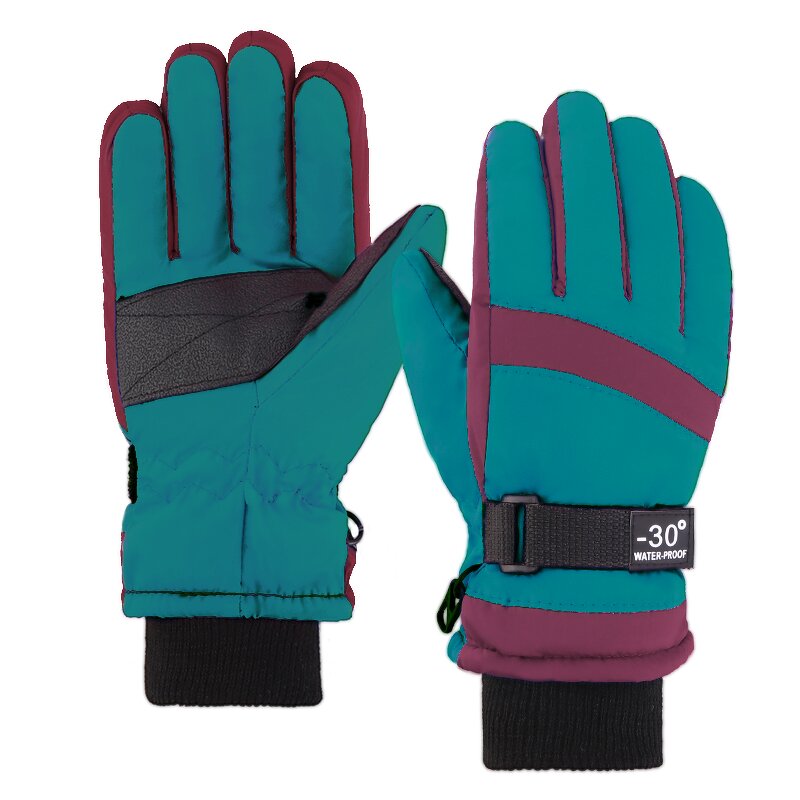 Winter Gloves Supplier - Kid's Boys Girl Fleece Non Slip Riding Hiking Ski