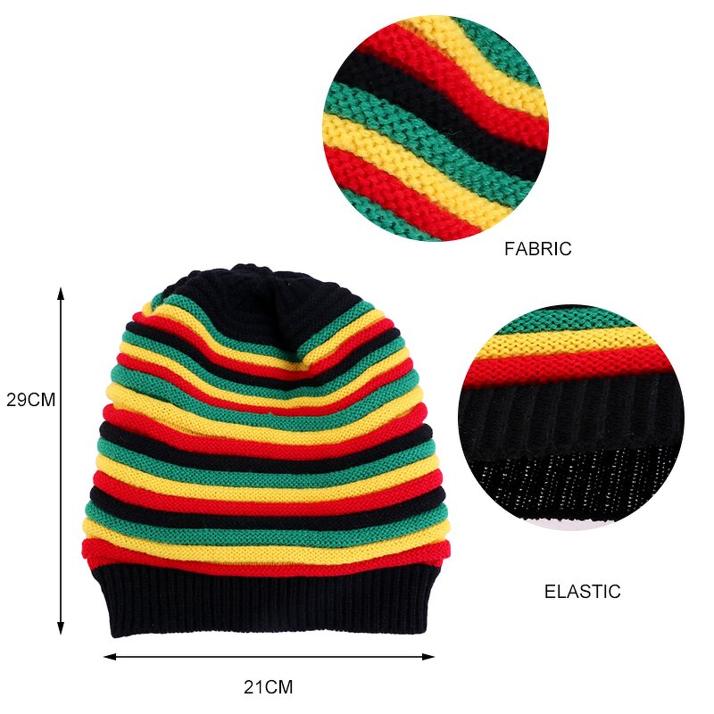 Knit Beanie Cap Manufacturer - Fashion Jamaica Style Outdoor Winter Warm