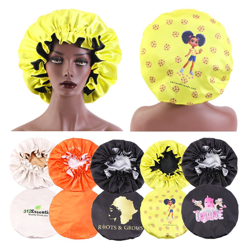 Satin Bonnets Supplier - Free Design Women Reversible Braiding for Night