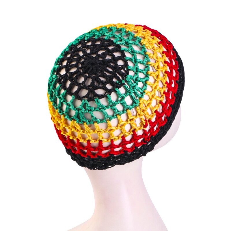 Hair Net Manufacturer - Jamaican Reggae Rasta Crochet Mesh Cap Knit Snood