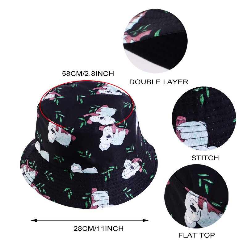 Bucket Hats Manufacturer - Wholesale Unisex Cartoon Patterns Printed Stock