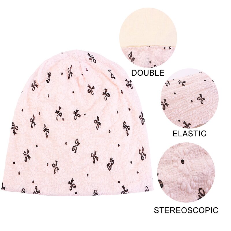 Knitted Hat Supplier - Soft Stretchy Slouch Cotton Winter Hats Turban