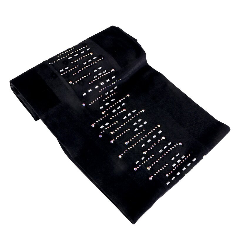 Head Scarves Factory - Rhinestone Fashion Turbans Stretch Bandana Velvet