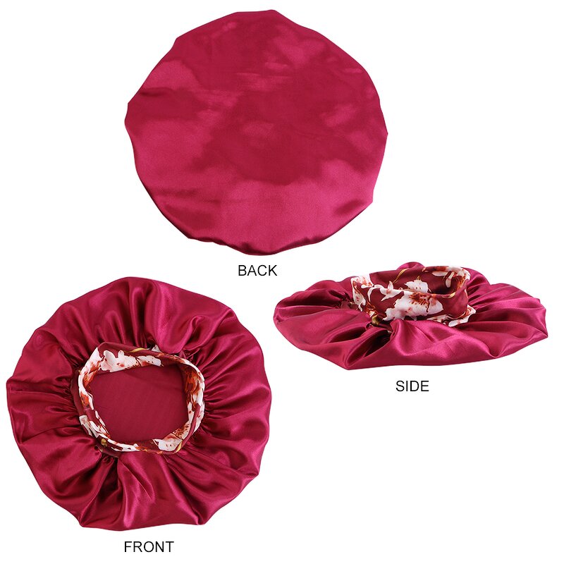 Sleep Hats Supplier - Custom Logo Kids Size Floral Print Single Layer