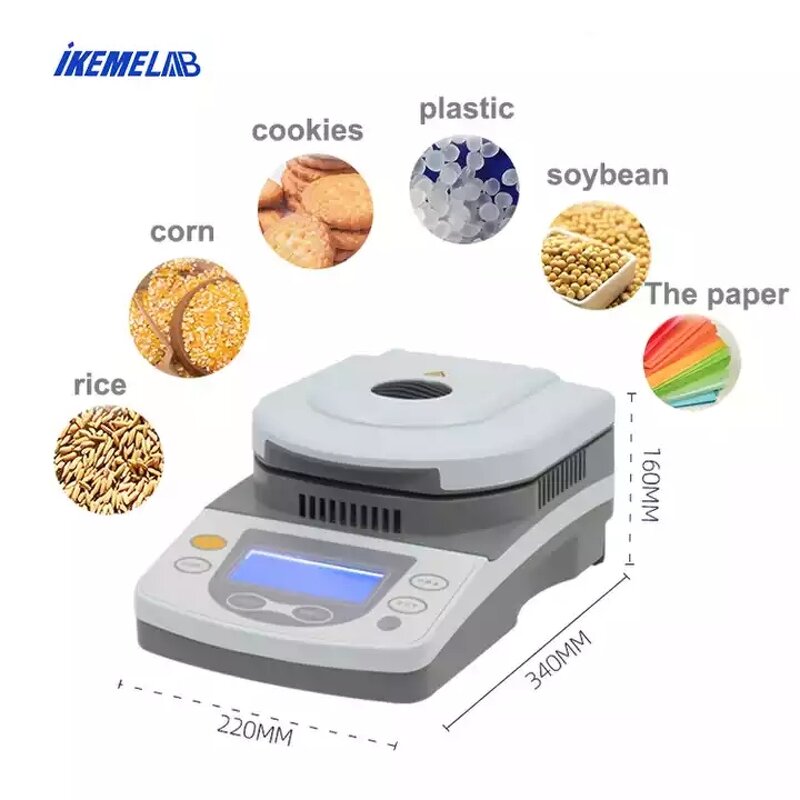 Moisture Meter Manufacturer - OEM/ODM IKEME Wood Rice Corn Cookies Plastic Halogen Lab Digital