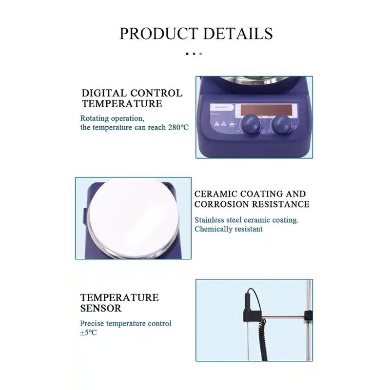 Magnetic Stirrer Factory - OEM/ODM Ms-h280-pro Industrial Hot Plate Heating Mixer Laboratory