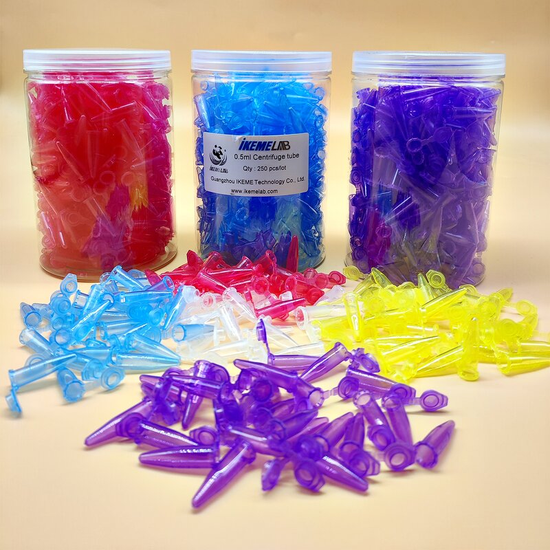 Centrifuge Tubes Manufacturer - OEM/ODM IKEME 0.5-1.5ml Microcentrifuge Transparent Chemical Lab