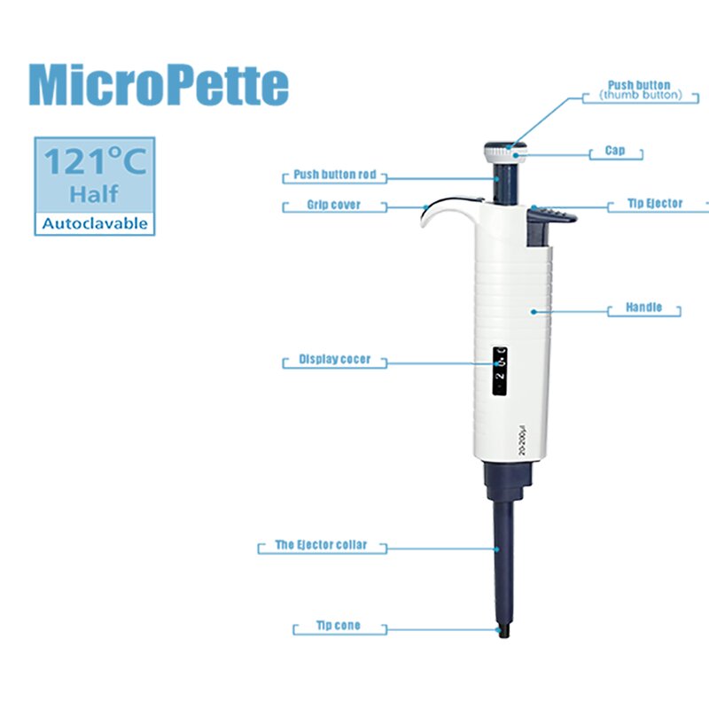 Single Channel Pipette Factory - OEM/ODM IKEME Laboratory Micropipette Adjustable Variable Volume