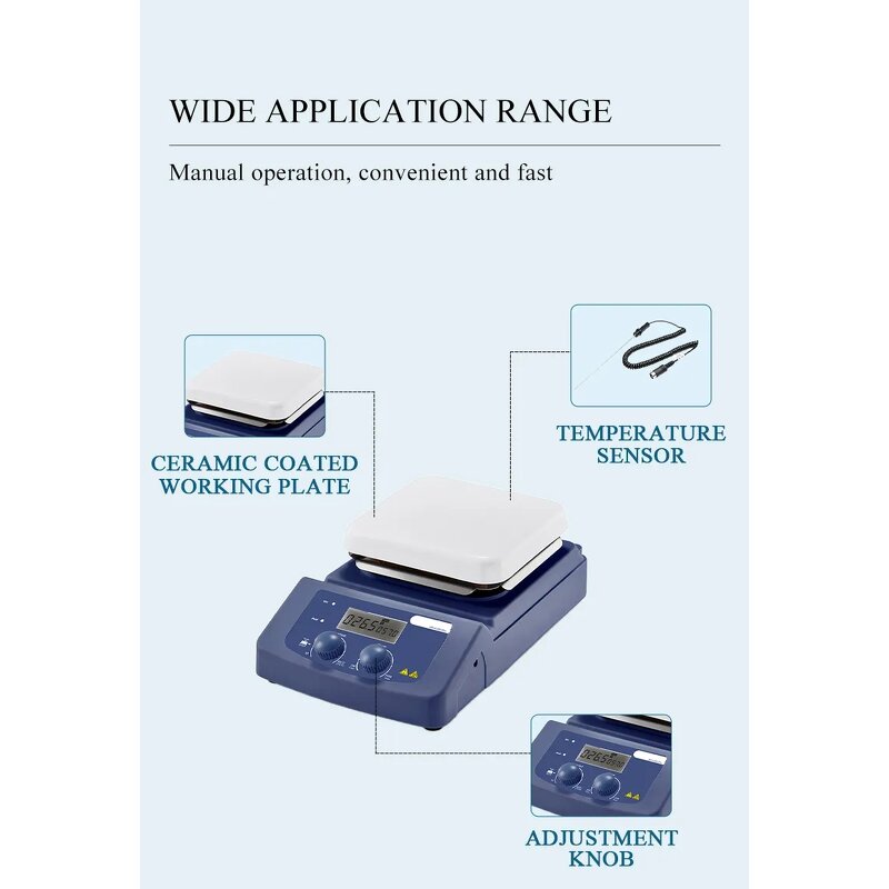 Lab Hotplate Manufacturer - OEM/ODM IKEME Digital 5inch Lcd 5liter Heating Magnetic Stirrer