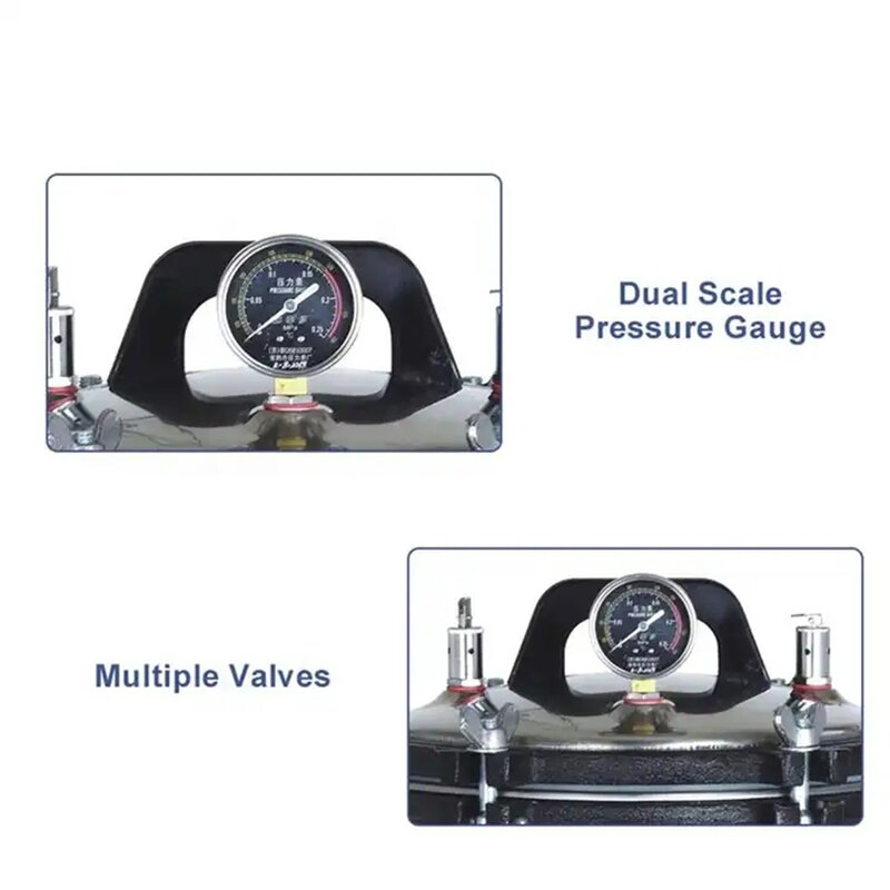 Electric Autoclave Manufacturer - OEM/ODM IKEME 18/24L Food Steam Sterilization Vertical Pressure