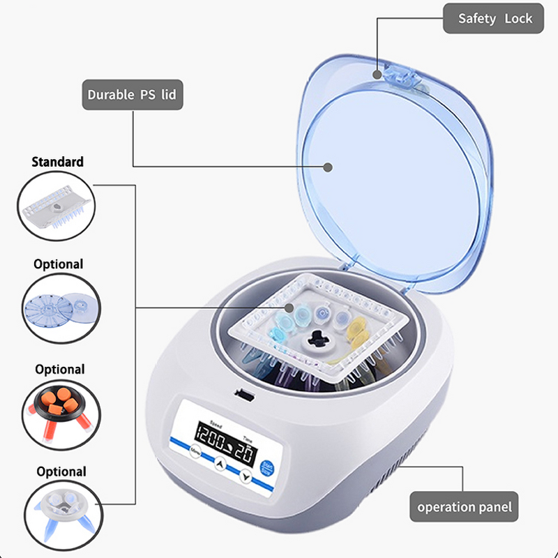 Microcentrifuge Manufacturer - OEM/ODM IKEME 7000-12000 RPM Large Capacity Swing Out Rotor