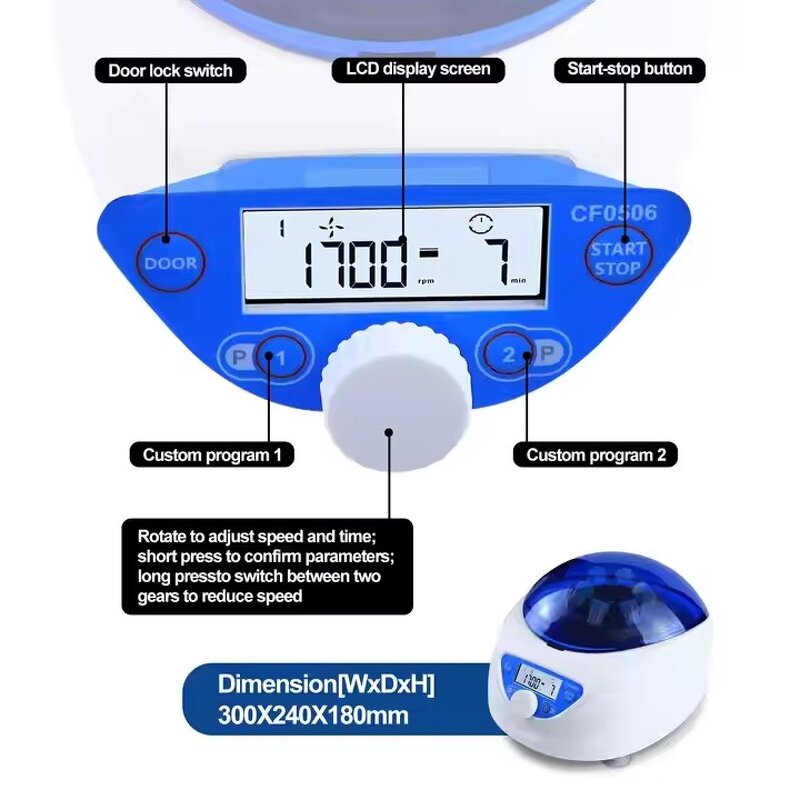 Portable Centrifuge Factory - OEM/ODM IKEME Low Speed Blood Seperation CGF PRF Medical