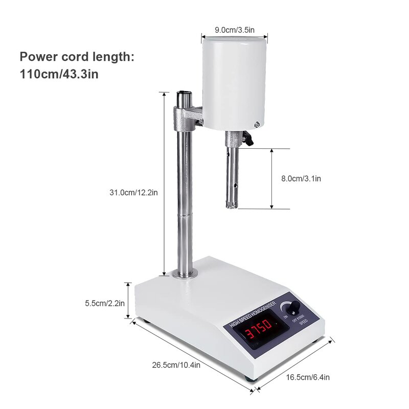 Lab Mixer Factory - OEM/ODM IKEME New High Speed Dispersion Stirrer Homogenizer Chemical