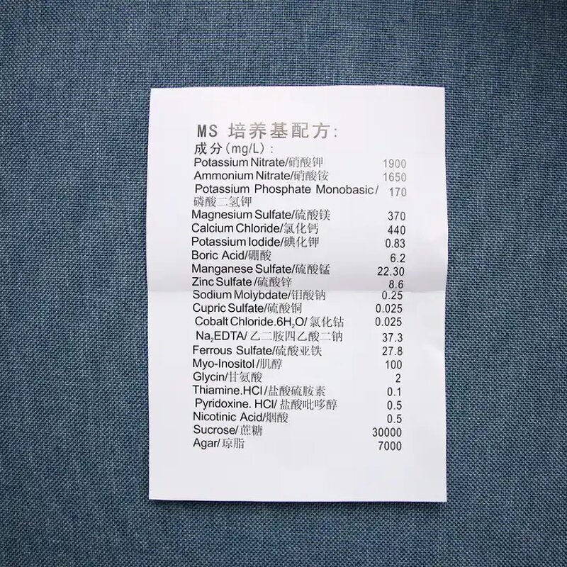 Lab Culture Medium Factory - OEM/ODM Dehydrated Kecithin Tween-80 Nutrient Agar Ms Tissue