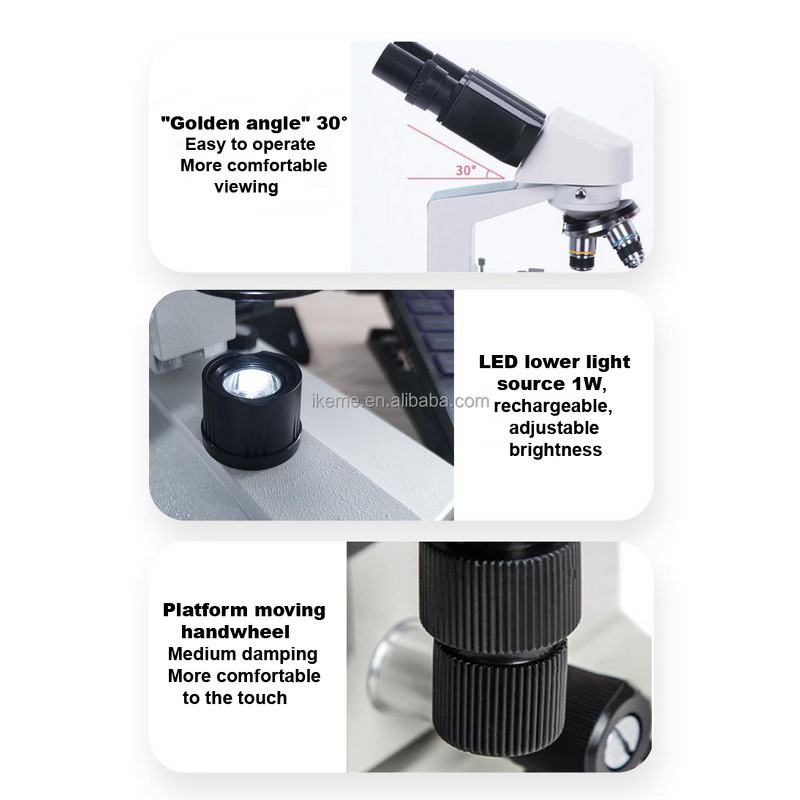 Compound Microscope Factory - OEM/ODM IKEME School Laboratory LCD Digital Microscopio Para