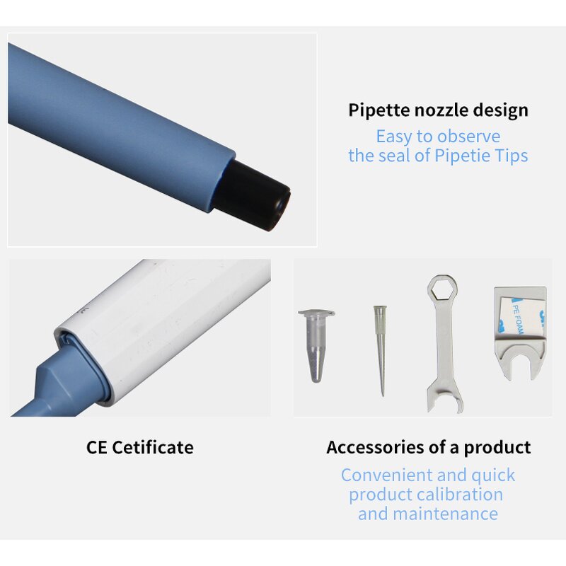 Adjustable Pipette Manufacturer - OEM/ODM IKEME Laboratory Pipette 0.1ul-10ml Pipet Gun