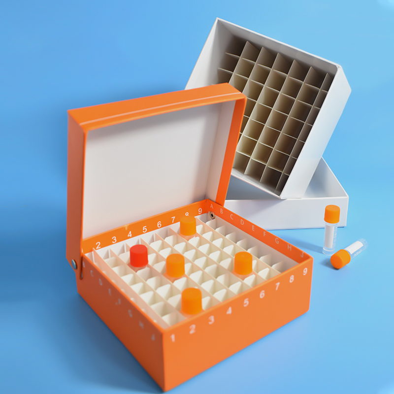 Cryovial Storage Box Factory - OEM/ODM IKEME Lab Supplies 100 Well PS Freezer Cryo Box 2ml