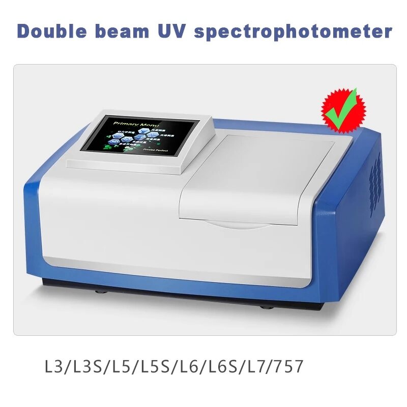 UV-visible Spectrophotometer Manufacturer - OEM/ODM IKEME Lab Espectrofotometro Dual Beam Dna