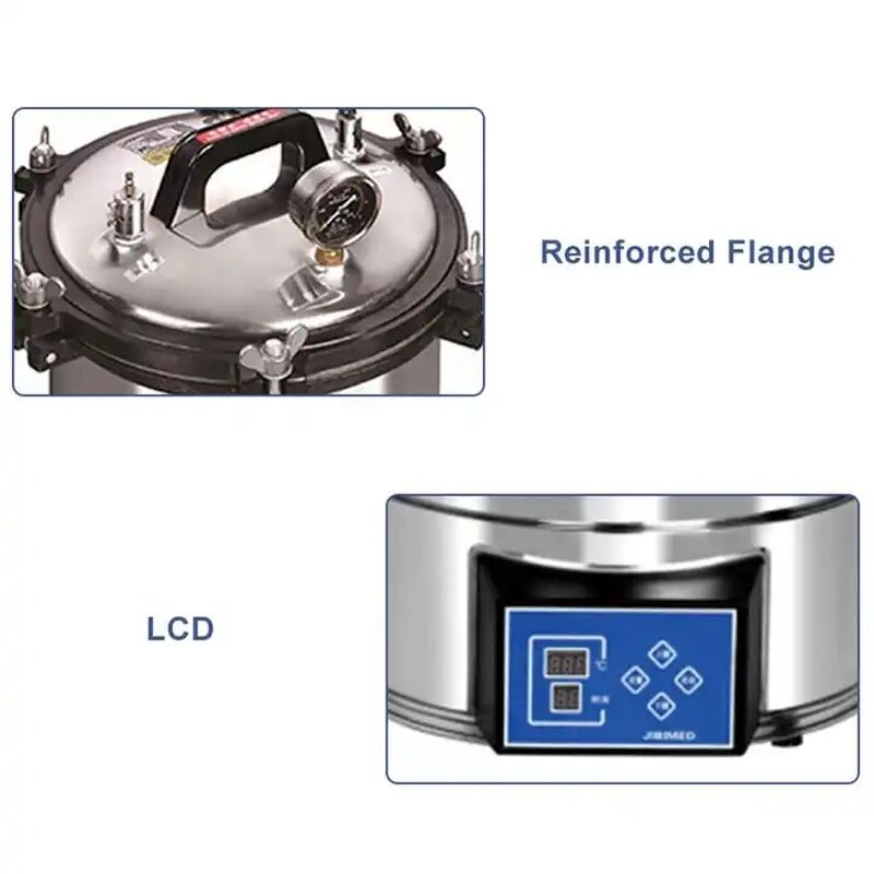 Medical Lab Autoclave Factory - OEM/ODM IKEME Laboratory Hospital 18-24 Liter High Temperature Portable