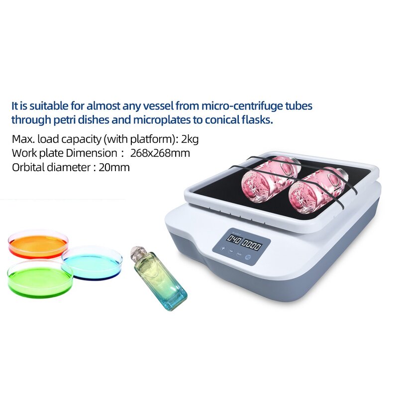 Digital Orbital Shaker Manufacturer - OEM/ODM IKEME Laboratory Instrument LCD Display Adjustable Speed