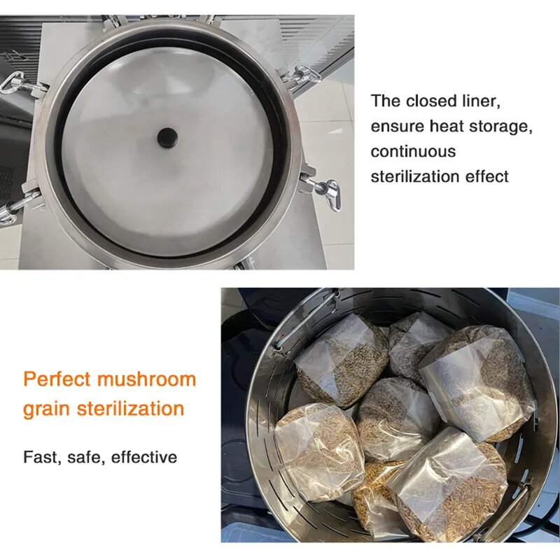Autoclave Sterilizer Manufacturer - Wholesale/ODM IKEME 35-100 Litres Price Mushroom Bags Canning Food