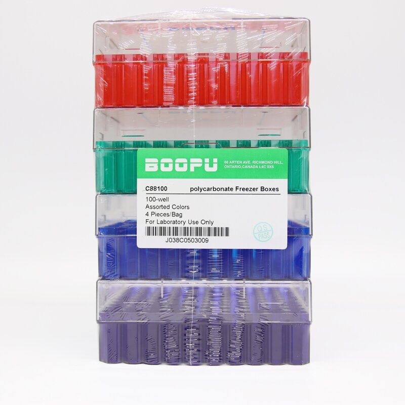 Cryovial Storage Box Factory - OEM/ODM IKEME Lab Supplies 100 Well PS Freezer Cryo Box 2ml