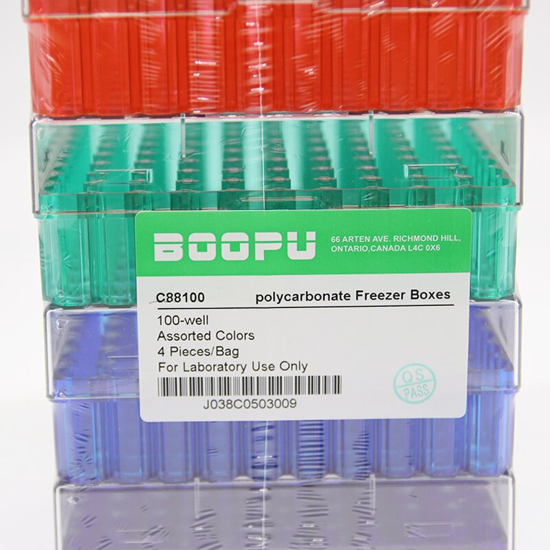 Cryovial Storage Box Factory - OEM/ODM IKEME Lab Supplies 100 Well PS Freezer Cryo Box 2ml