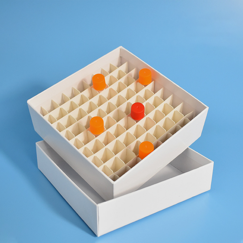 Cryovial Storage Box Factory - OEM/ODM IKEME Lab Supplies 100 Well PS Freezer Cryo Box 2ml