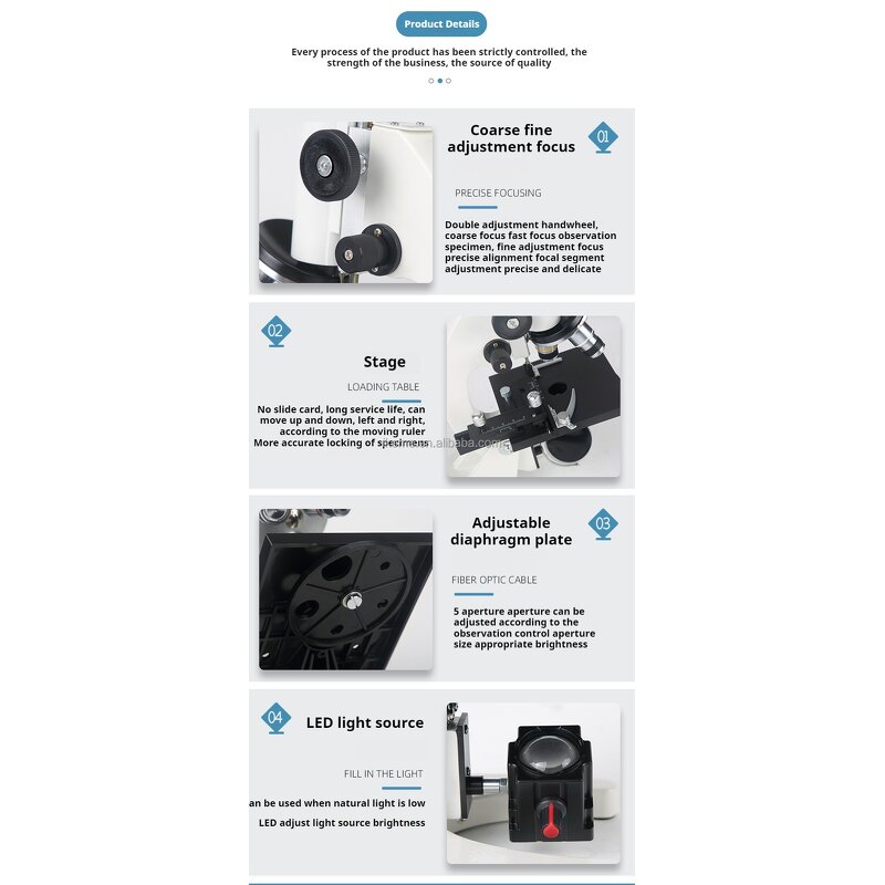Laboratory Microscope Factory - OEM/ODM IKEME 1600X Education Hd Display Monocular Digital Student