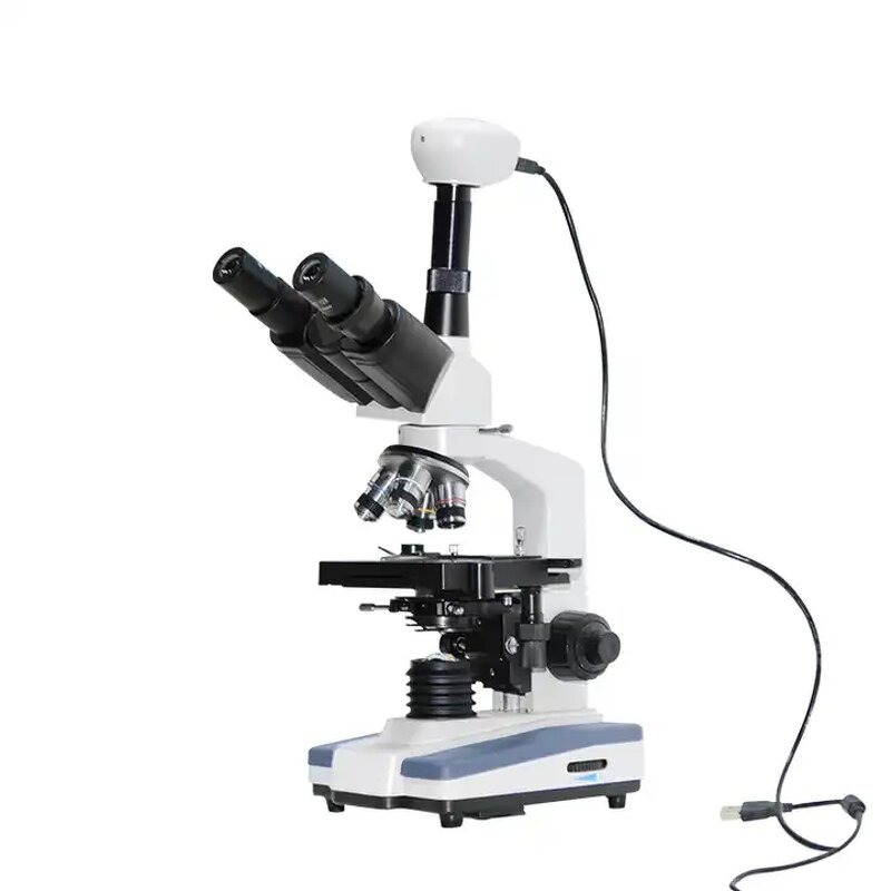 Medical Microscope Factory - OEM/ODM IKEME Lab Portable Binocular Digital Biological Olympus