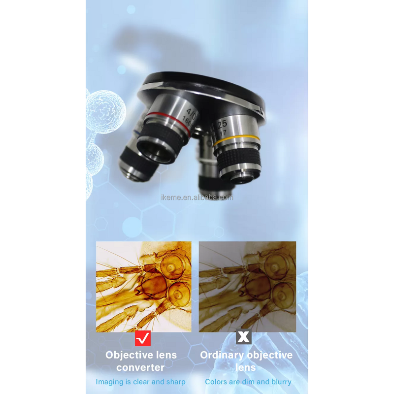 Portable Microscope Factory - OEM/ODM IKEME Lab Student Monocular Biological for School Laboratory