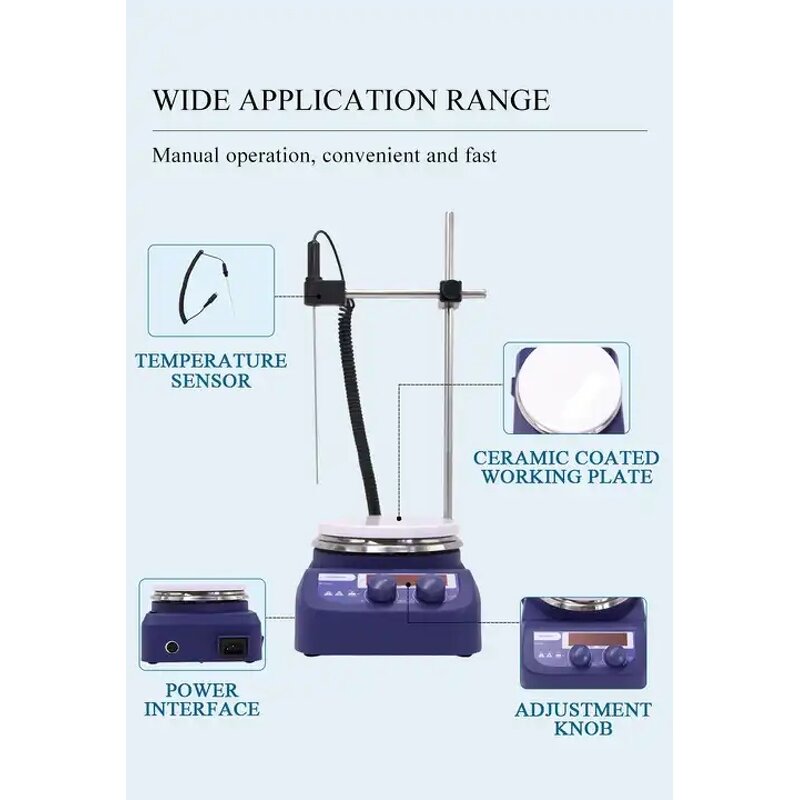 Hot Plate Manufacturer - OEM/ODM IKEME High Temperature Digital Magnetic Stirrer