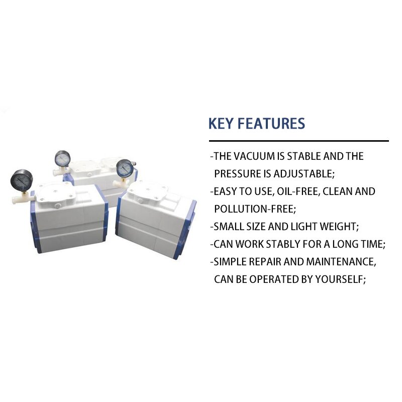 Oilless Vacuum Pump Factory - OEM/ODM IKEME Mini Diaphragm 30-60L/min Oil Free Vacuum