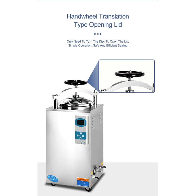 Vertical Autoclave Factory - Wholesale/ODM IKEME 35-100L Pressure Steam Sterilizer Canned Food Mushroom