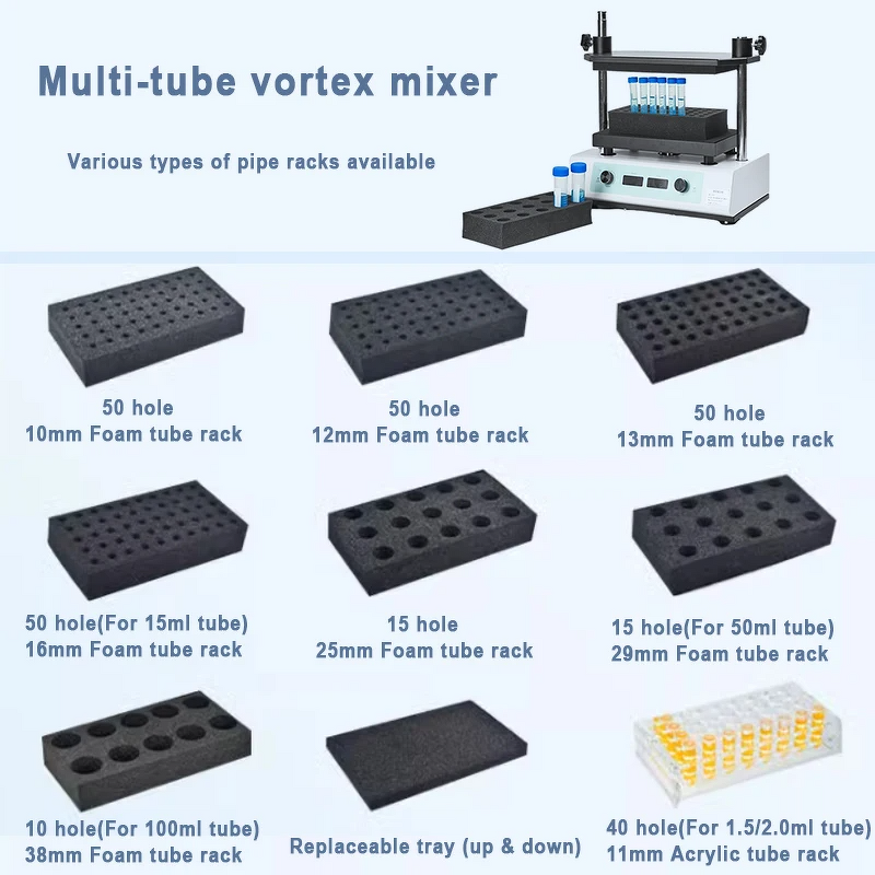 Multi-tube Vortex Mixer Manufacturer - OEM/ODM IKEME Multi-tube Mixing 50 Samples 2500rpm