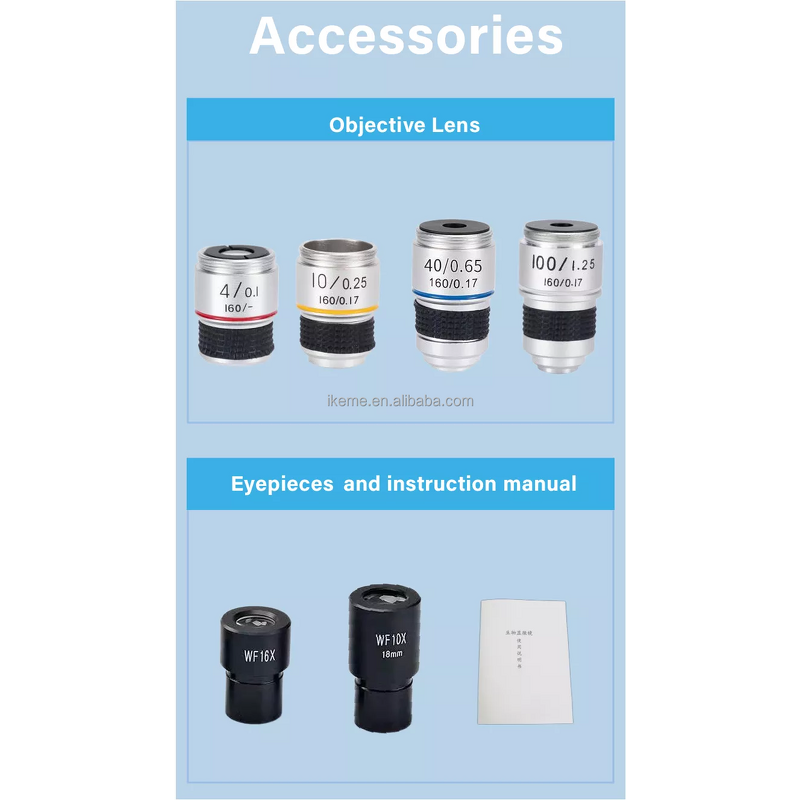 Portable Microscope Factory - OEM/ODM IKEME Lab Student Monocular Biological for School Laboratory