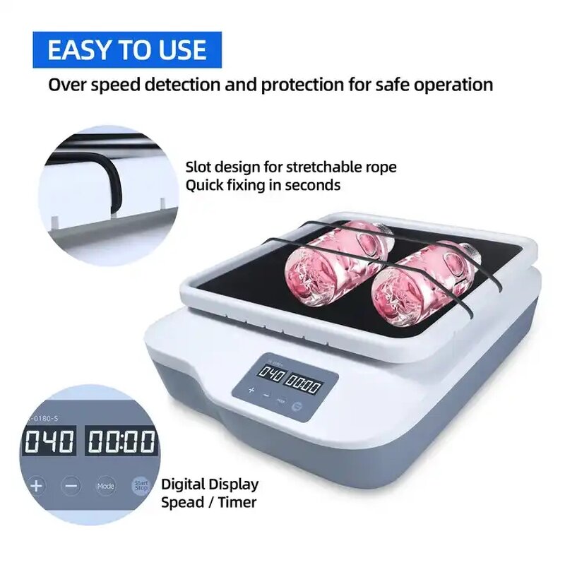 Digital Orbital Shaker Manufacturer - OEM/ODM IKEME Laboratory Instrument LCD Display Adjustable Speed